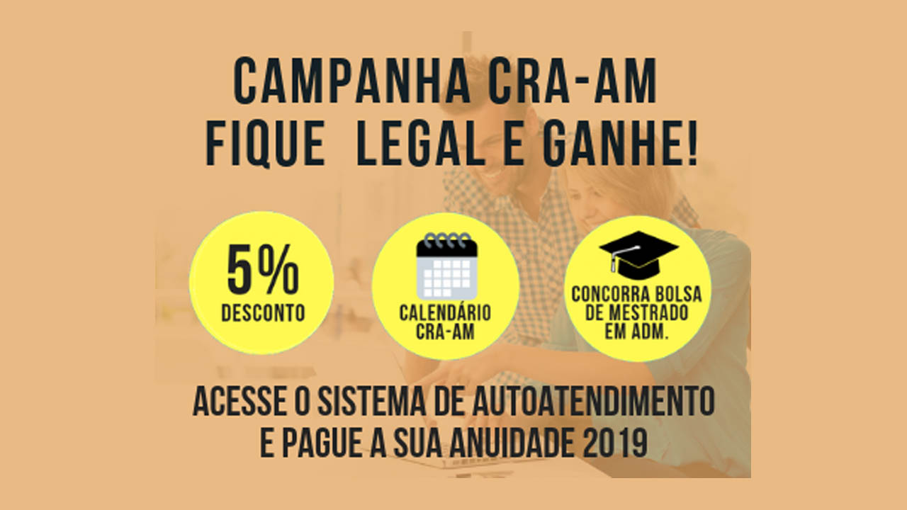 Leia mais sobre o artigo A Campanha Fique Legal e Ganhe do CRA-AM continua!