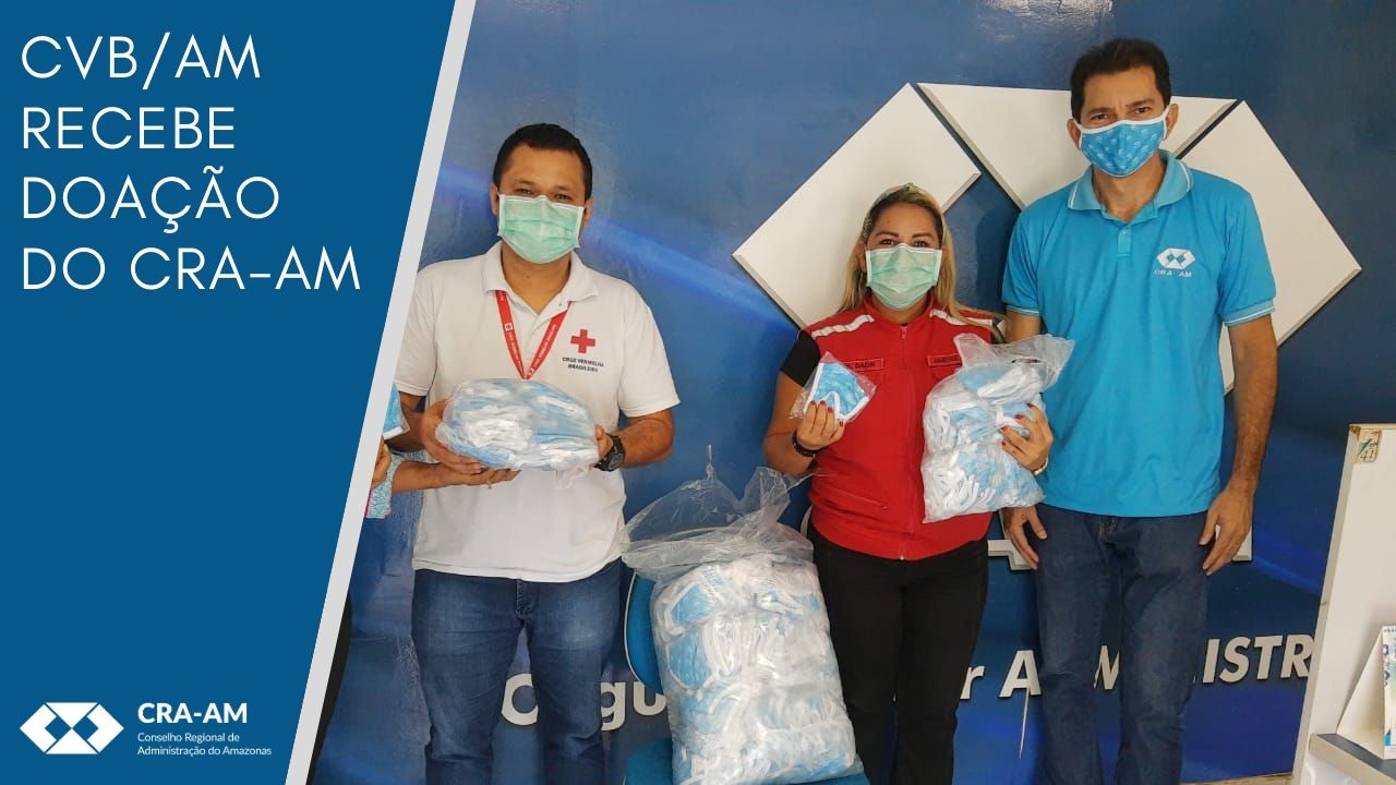 No momento você está vendo CRA-AM auxilia Cruz Vermelha Brasileira com a doação de 500 máscaras para uso nas ações de educação em saúde na prevenção ao Coronavírus no Amazonas