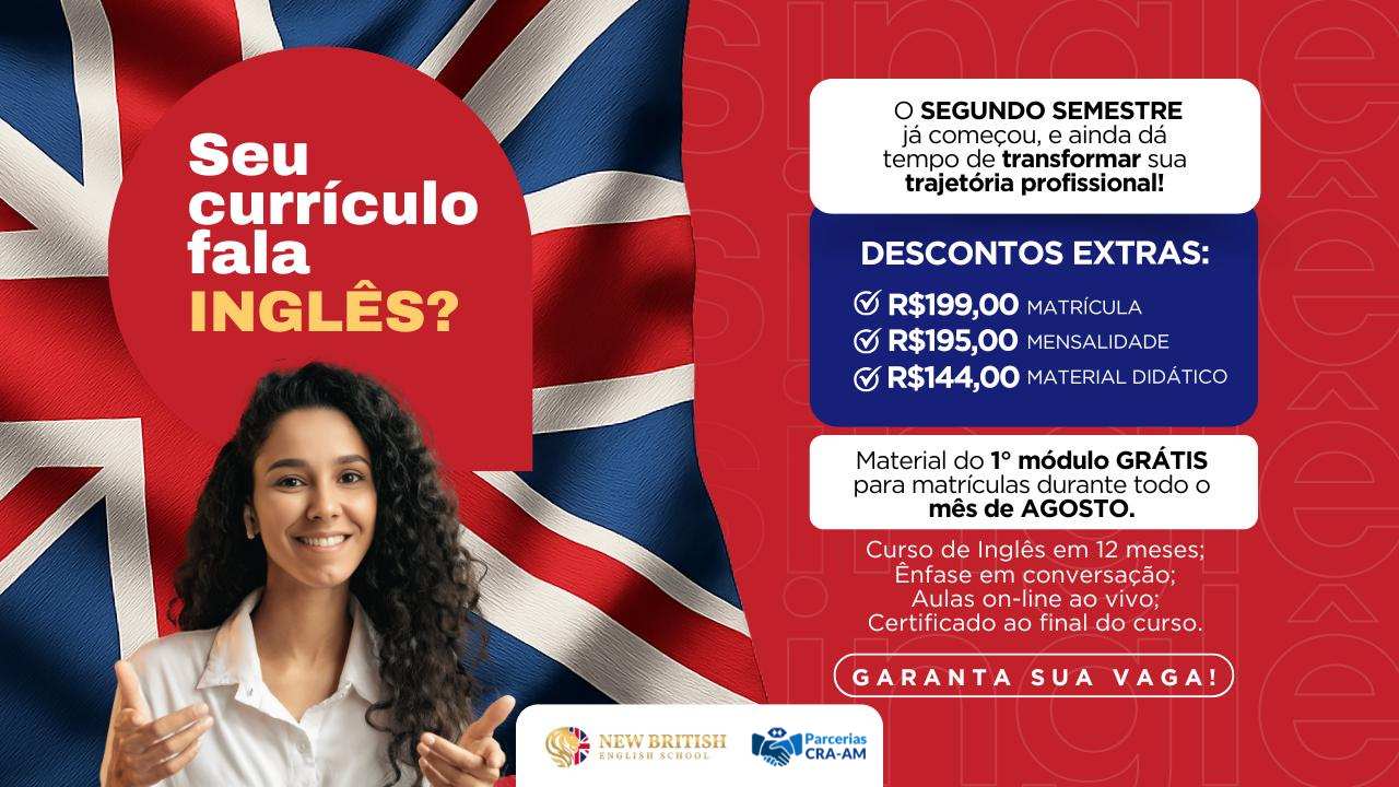 No momento, você está visualizando Parceria CRA-AM / Seu currículo fala inglês?